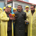 Doruk Madencilik İşçileri Yıldızlar SSS Holding Önünde Hak Arayışında